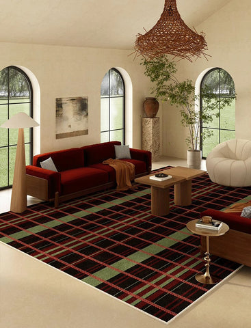 Abstract Contemporary Modern Rugs for Dining Room, Mid Century Modern Rugs for Living Room, Geometric Contemporary Rugs