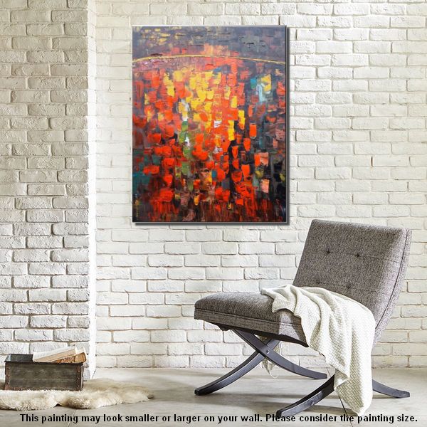 Canvas Art, Heavy Texture Painting, Wall Art, Modern Artwork, Custom Extra Large Painting-Art Painting Canvas