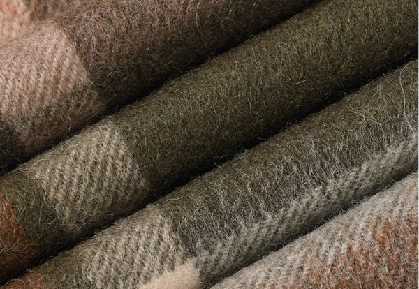 Warm Winter Scarf, Cold Weather Scarf, Soft Cashmere Scarf for Women, Checked Scarf Winter Wool Scarf, Elegant Wool Scarves, Holiday Scarf, Fashion Scarf, Christmas Gifts for Her-Art Painting Canvas