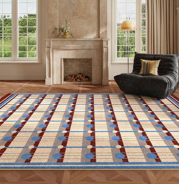 Modern Living Room Rug Ideas, Mid Century Modern Rugs for Bedroom, Large Contemporary Area Rugs for Dining Room-Art Painting Canvas