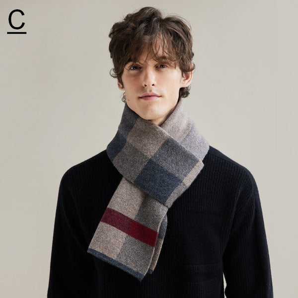 Thick Wool Scarf, Modern Fashion Scarf, Formal Men Scarf Styles, Casual Scarf Men, Men's Winter Scarf, Men's Wool Scarf Winter, Business Wool Scarf for Gentleman-Art Painting Canvas