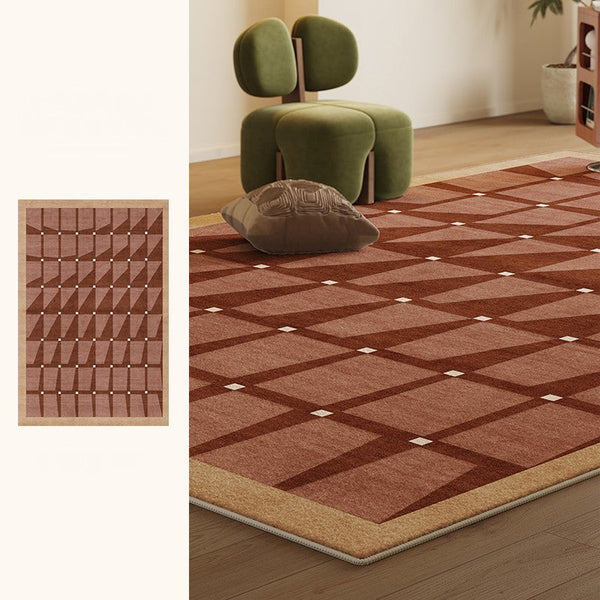 Modern Living Room Rug Ideas, Modern Rugs for Dining Room, Mid Century Modern Rugs Next to Bed, Thick Contemporary Rugs for Bedroom-Art Painting Canvas