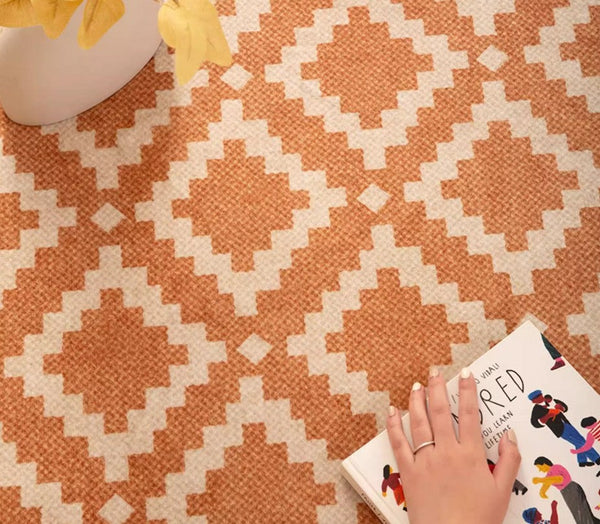 Abstract Modern Area Rugs for Bedroom, Contemporary Modern Rug for Living Room, Geometric Round Rugs for Dining Room, Circular Modern Rugs under Chairs