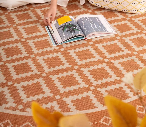 Abstract Modern Area Rugs for Bedroom, Contemporary Modern Rug for Living Room, Geometric Round Rugs for Dining Room, Circular Modern Rugs under Chairs