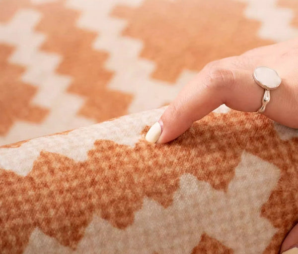 Geometric Modern Rug Ideas for Living Room, Circular Modern Rugs for Bathroom, Modern Rugs for Children's Room, Mid Century Modern Round Rugs for Dining Room-Art Painting Canvas