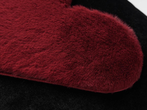 Red Heart Shape Modern Pillows for Couch, Decorative Pillow Covers, Abstract Decorative Throw Pillows for Living Room, Large Modern Sofa Pillow Cases-Art Painting Canvas