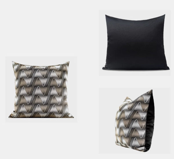 Large Square Decorative Throw Pillows for Couch, Geometric Modern Sofa Pillows, Large Decorative Throw Pillows, Geometric Sofa Pillows for Interior Design-Art Painting Canvas