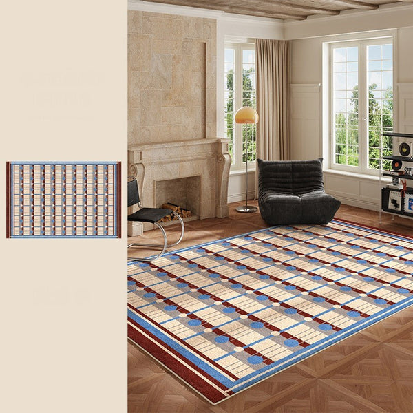 Modern Living Room Rug Ideas, Mid Century Modern Rugs for Bedroom, Large Contemporary Area Rugs for Dining Room-Art Painting Canvas