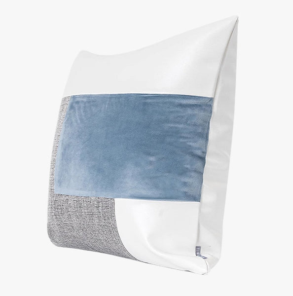 Sky Blue Abstract Contemporary Throw Pillow for Living Room, Modern Sofa Throw Pillows, Large Decorative Throw Pillows for Couch-Art Painting Canvas