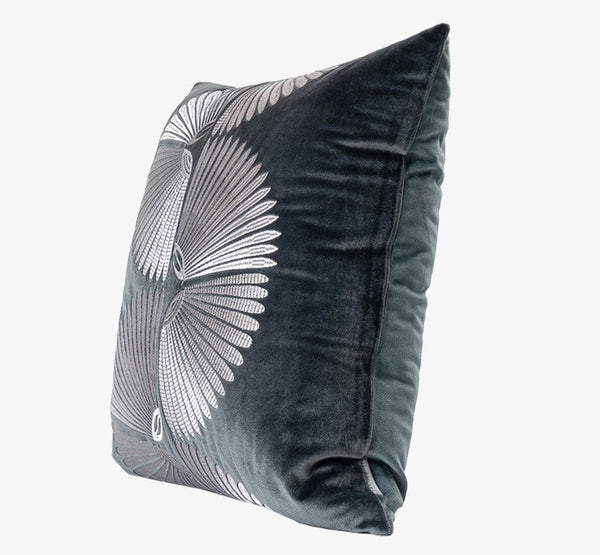 Abstract Feather Pattern Throw Pillows for Couch, Simple Modern Sofa Throw Pillows, Contemporary Throw Pillow for Living Room, Modern Square Pillows-Art Painting Canvas