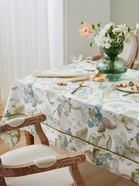 Rustic Table Covers for Kitchen, Large Rectangle Tablecloth for Dining Room Table, Country Farmhouse Tablecloth, Square Tablecloth for Round Table-Art Painting Canvas