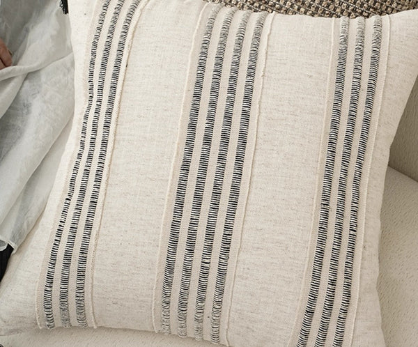 Contemporary Modern Sofa Pillows for Bedroom, Simple Decorative Throw Pillows, Large Throw Pillow for Interior Design, Large Square Modern Throw Pillows for Couch-Art Painting Canvas