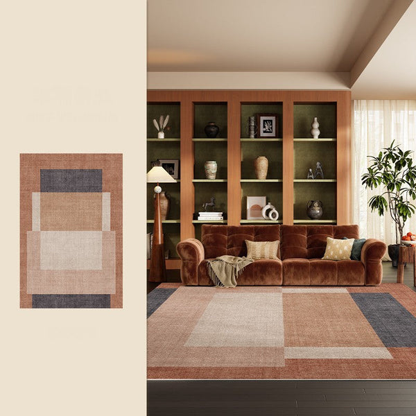 Extra Large Modern Rugs under Dining Room Table, Mid Century Contemporary Modern Rugs, Abstract Modern Rugs for Living Room, Contemporary Geometric Carpets-Art Painting Canvas