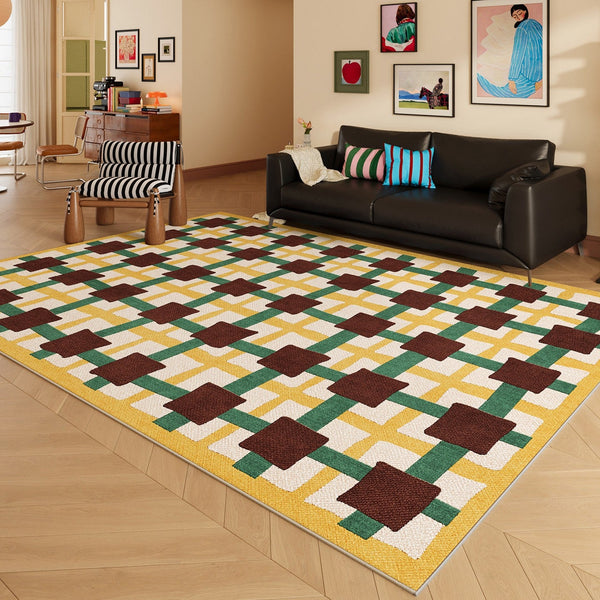 Modern Living Room Rug Ideas, Mid Century Modern Rugs, Geometric Contemporary Rugs, Contemporary Abstract Rugs for Dining Room