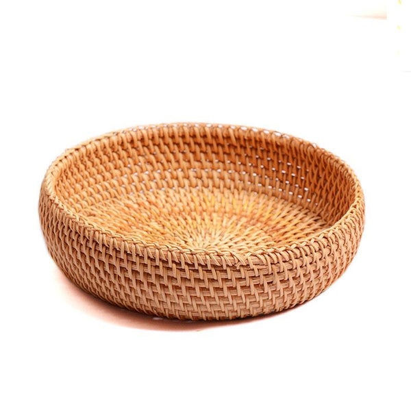 Small Storage Basket, Round Storage Basket, Woven Storage Baskets for Kitchen, Storage Basket for Dining Room-Art Painting Canvas