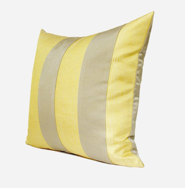 Decorative Throw Pillow for Couch, Yellow Modern Sofa Pillows, Simple Modern Throw Pillows for Couch, Yellow Square Pillows-Art Painting Canvas
