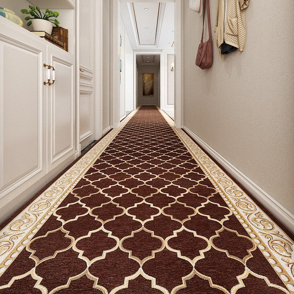 Stain-resistant Non Slip Kitchen Runner Rugs, Modern Extra Long Hallway Runners, Easy Care Entryway Brown Runner Rugs, Long Narrow Runner Rugs, Entrance Hallway Runners, Hallway Runners-Art Painting Canvas