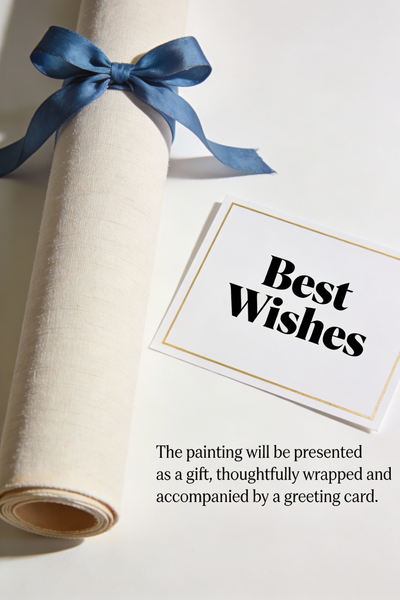 Small Original Paintings, A Peaceful Afternoon on the Aegean, Impasto Paintings, Small Oil Paintings, Small Wall Paintings, Landscape Artwork Canvas Paintings-Art Painting Canvas