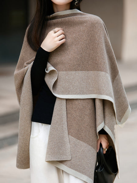 Camel Brown Wool Scarf, Soft Wool Scarf for women, Christmas Holiday Gift, Evening Wrap, Large Winter Shawl, Elegant Shawl, Warm Cape, Winter Scarves, Winter Shawl-Art Painting Canvas