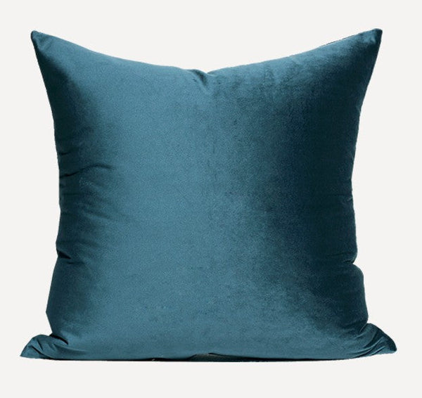 Large Decorative Throw Pillow for Couch, Blue Modern Sofa Pillows, Simple Modern Throw Pillows for Couch, Large Square Pillows-Art Painting Canvas