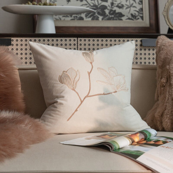 Modern Decorative Pillows for Bedroom, Decorative Pillow Arrangement Ideas for Couch, Embroidered Butterfly Pillow Covers, Large Decorative Throw Pillows for Living Room-Art Painting Canvas