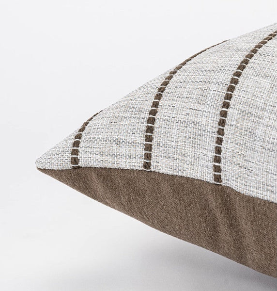 Contemporary Throw Pillow for Interior Design, Large Abstract Decorative Throw Pillows, Geometric Square Modern Throw Pillows for Couch-Art Painting Canvas