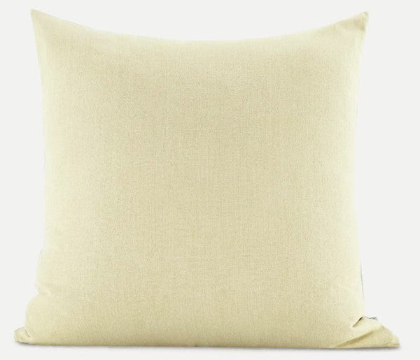 Garden Flowers Pattern Decorative Throw Pillows, Large Green Throw Pillow for Interior Design, Contemporary Square Modern Throw Pillows for Couch-Art Painting Canvas