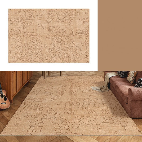 Modern Rugs for Dining Room, Bedroom Modern Rugs, Abstract Geometric Modern Rugs, Contemporary Modern Rugs for Living Room-Art Painting Canvas