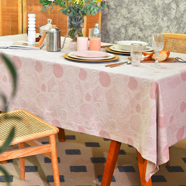 Square Tablecloth for Round Table, Cotton Rectangular Table Covers for Kitchen, Modern Dining Room Table Cloths, Farmhouse Table Cloth, Wedding Tablecloth-Art Painting Canvas