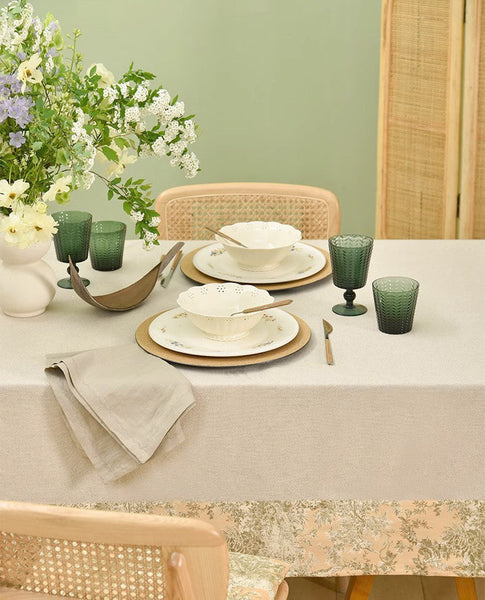 Modern Tablecloth for Kitchen, Cotton and Linen Rectangle Table Covers for Dining Room Table, Square Tablecloth for Coffee Table
