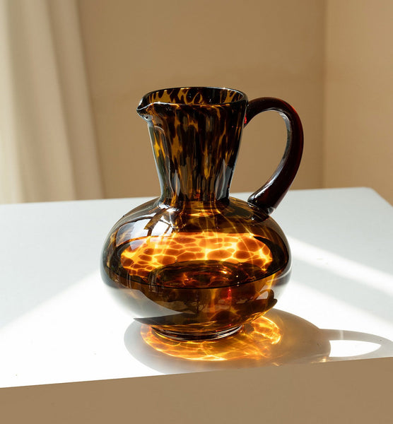 Handmade Modern Vases for Bedroom, Decorative Glass Vase, Mid Century Glass Vases, Centerpiece Contemporary Vases on Table, Modern Glass Vase for Flowers-Art Painting Canvas