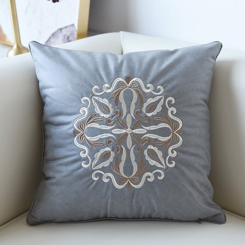 Decorative Flower Pattern Throw Pillows for Couch, Modern Throw Pillows, Contemporary Decorative Pillows, Modern Sofa Pillows-Art Painting Canvas