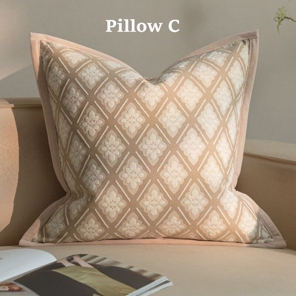 Modern Decorative Pillow Cover, Decorative Throw Pillows for Living Room, Decorative Pillow Arrangement Ideas for Couch, Modern Sofa Pillows-Art Painting Canvas