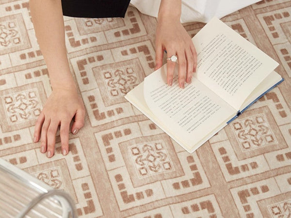 Geometric Modern Rug Ideas for Living Room, Modern Rugs for Living Room, Mid Century Contemporary Area Rugs for Dining Room-Art Painting Canvas