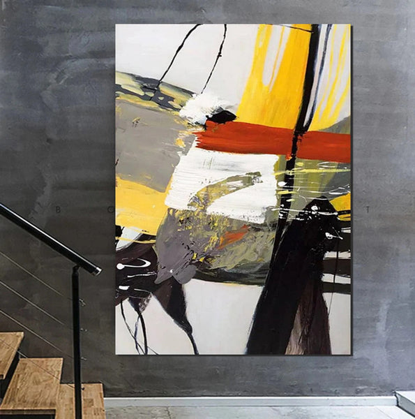 Extra Large Paintings for Living Room, Modern Abstract Art for Bedroom, Abstract Acrylic Wall Painting, Simple Painting Ideas, Hand Painted Wall Painting-Art Painting Canvas