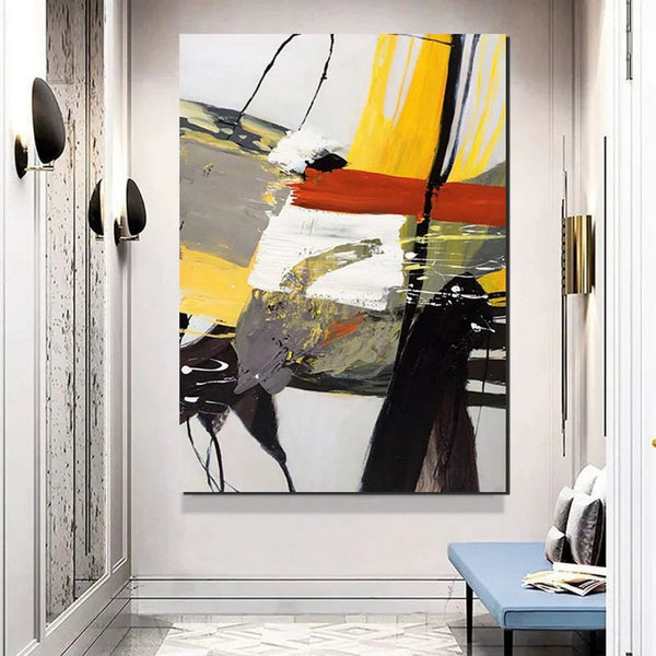 Extra Large Paintings for Living Room, Modern Abstract Art for Bedroom, Abstract Acrylic Wall Painting, Simple Painting Ideas, Hand Painted Wall Painting-Art Painting Canvas