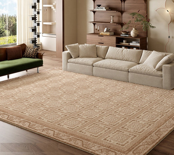 Geometric Modern Rug Ideas for Living Room, Modern Rugs for Living Room, Mid Century Contemporary Area Rugs for Dining Room-Art Painting Canvas