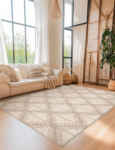 Abstract Modern Rugs for Living Room, Extra Large Modern Rugs under Dining Room Table, Contemporary Geometric Carpets, Contemporary Modern Rugs-Art Painting Canvas