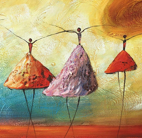 Simple Modern Painting, Ballet Dancer Painting, Acrylic Painting for Sale, Abstract Painting for Bedroom, Buy Wall Art Online-Art Painting Canvas
