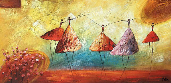 Simple Modern Painting, Ballet Dancer Painting, Acrylic Painting for Sale, Abstract Painting for Bedroom, Buy Wall Art Online-Art Painting Canvas
