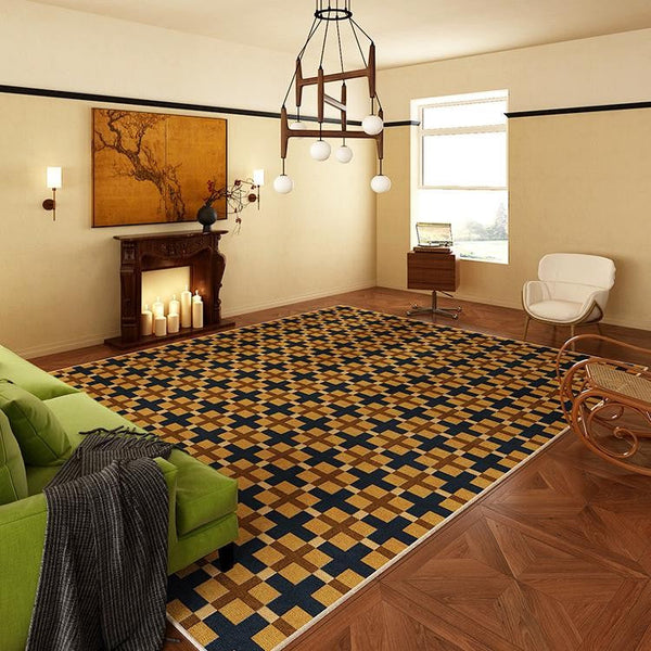 Abstract Modern Rugs for Living Room, Modern Rugs under Dining Room Table, Mid Century Geometric Carpets, Contemporary Modern Rugs Next to Bed