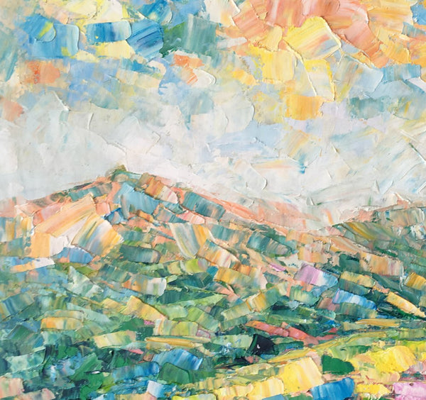 Mountain Landscape Painting, Large Wall Art Paintings, Custom Canvas Painting for Bedroom, Landscape Wall Art Paintings, Original Oil Painting-Art Painting Canvas