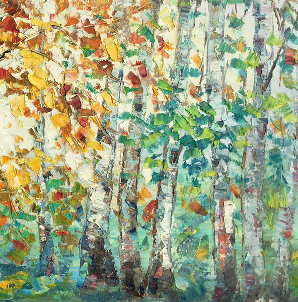 Autumn Tree Landscape Painting, Landscape Painting for Sale, Autumn Paintings, Living Room Wall Art Paintings, Custom Original Painting-Art Painting Canvas