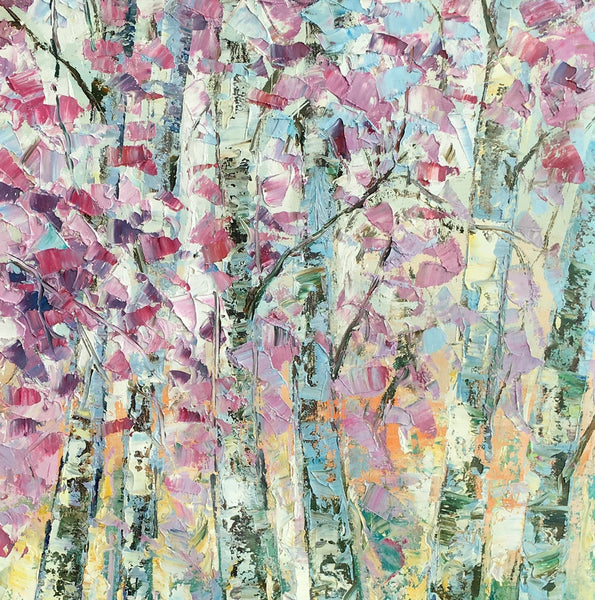 Landscape Oil Paintings, Autumn Tree Painting, Oil Painting on Canvas, Custom Original Painting for Sale-Art Painting Canvas