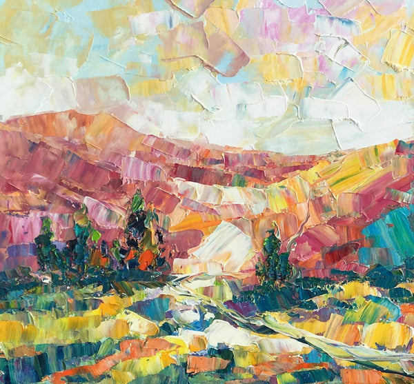 Canvas Painting, Mountain Landscape Painting, Large Canvas Art, Custom Extra Large Wall Art-Art Painting Canvas