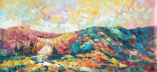 Canvas Painting, Mountain Landscape Painting, Large Canvas Art, Custom Extra Large Wall Art-Art Painting Canvas