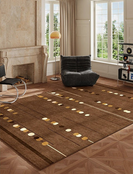 Living Room Modern Rug Ideas, Mid Century Modern Rugs for Bedroom, Large Contemporary Area Rugs for Dining Room-Art Painting Canvas