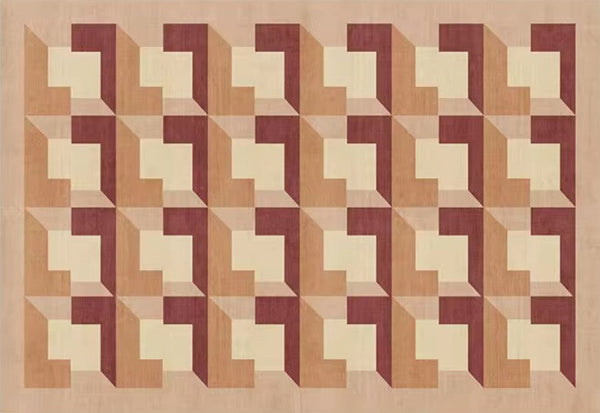 Modern Rugs for Dining Room, Large Modern Rugs for Living Room, Mid Century Modern Rugs for Bedroom, Abstract Geometric Modern Rugs-Art Painting Canvas