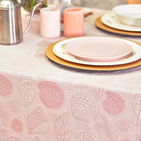 Square Tablecloth for Round Table, Cotton Rectangular Table Covers for Kitchen, Modern Dining Room Table Cloths, Farmhouse Table Cloth, Wedding Tablecloth-Art Painting Canvas