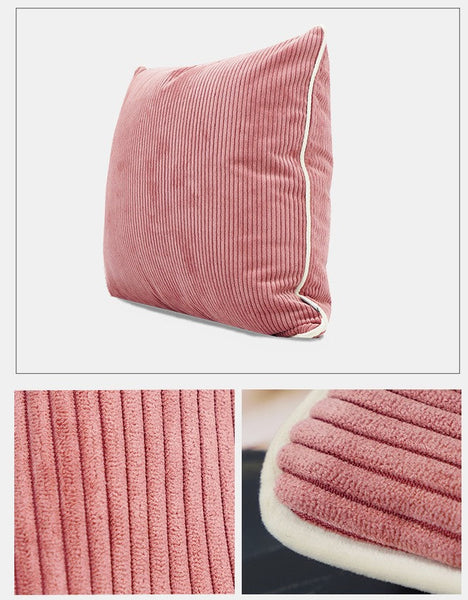 Simple Throw Pillow for Interior Design, Lovely Pink Decorative Throw Pillows, Modern Sofa Pillows, Contemporary Square Modern Throw Pillows for Couch-Art Painting Canvas